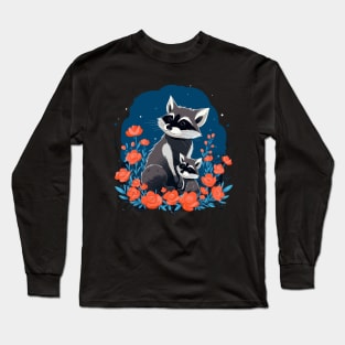 Raccoon Mothers Day Long Sleeve T-Shirt